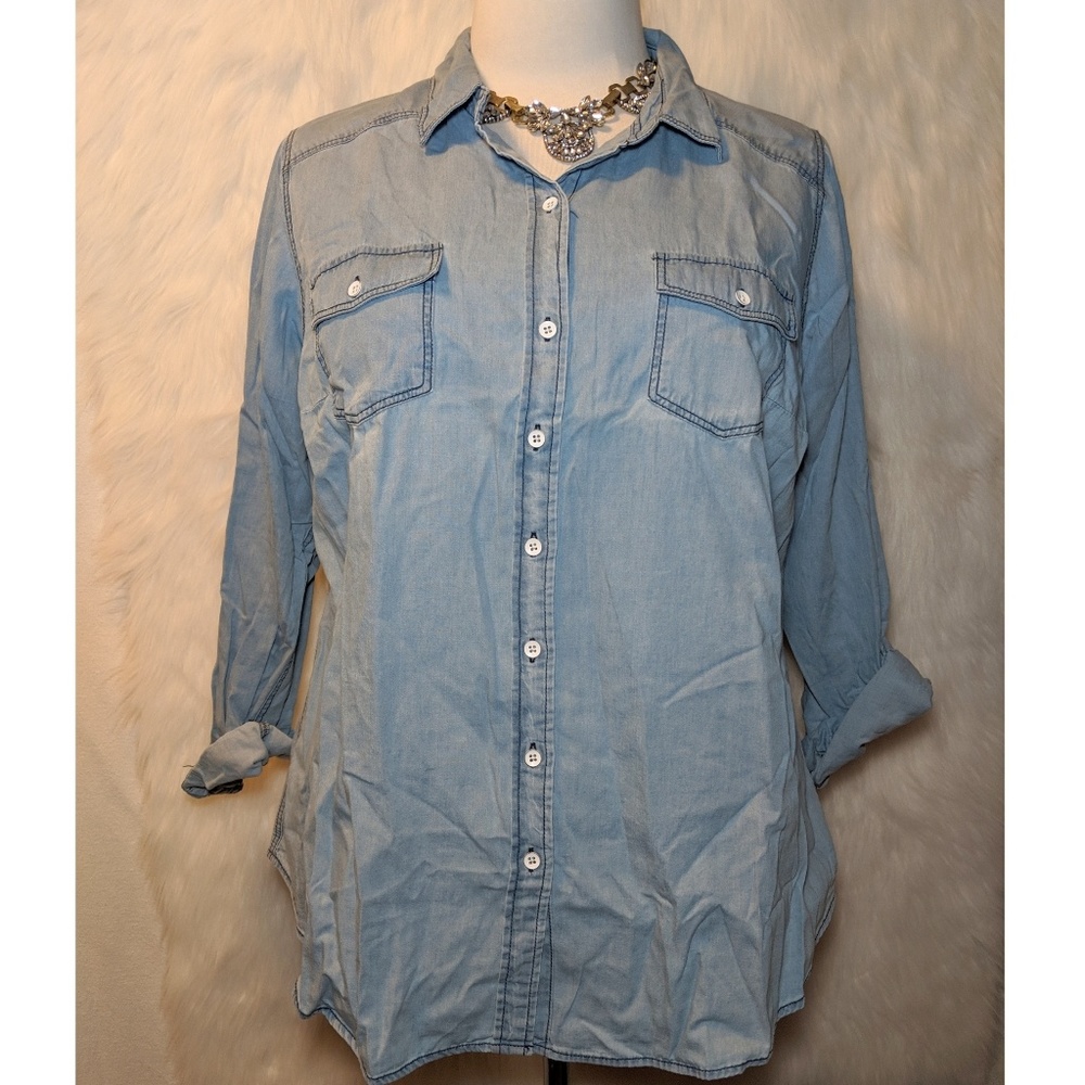 Torrid Long Sleeve Denim Shirt